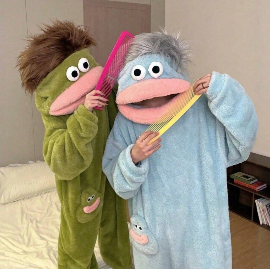 Goober Onesie plush monster pajamas color lineup